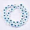 Handmade Evil Eye Lampwork Beads Strands LAMP-S191-02C-M-2