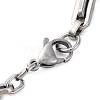 201 Stainless Steel Link Chain Bracelets BJEW-B078-114GP-1-3