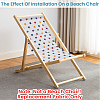 1Pc Star Pattern Chair Polycotton Cloth AJEW-GF0015-38D-4
