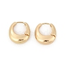 Brass Hoop Earrings for Women EJEW-U041-01G-2