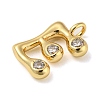 Rack Plating Brass Micro Pave Cubic Zirconia Pendants KK-A200-24G-E-2