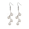 Round Imitation Pearl Acrylic Dangle Earrings EJEW-JE05855-1