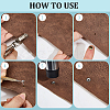 180Pcs Flat Round Baking Paint  Zinc Alloy Snap Rivet Butt Screw FIND-GF0009-30A-6