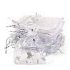 50Pcs Heart Printed Organza Bags OP-TADJ0001-01C-2