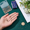 300Pcs 2 Colors 304 Stainless Steel Flat Round Blank Peg Stud Earring Findings STAS-SC0021-53-3
