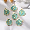 Golden Plated Alloy Enamel Charms ENAM-S118-05F-5