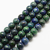 Natural Chrysocolla and Lapis Lazuli Beads Strands G-P281-03-6mm-1