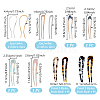 12Pcs 12 Style French Hair Forks OHAR-GA0001-10-2
