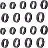 DICOSMETIC 18Pcs 9 Size 201 Stainless Steel Plain Band Ring for Men Women RJEW-DC0001-07A-8