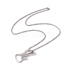 Alloy Skull Guitar Pendant Necklace with 201 Stainless Steel Box Chains NJEW-E016-08AS-2