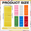 7Pcs 7 Colors 4 Grids PVC with Non-woven Fabrics Wall Mounted Kindergarten Art Storage Rolls ABAG-GA0001-37-2