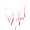 Bohemian Hand-woven Cotton Rope Tassel with Wood Beads Wall Hanging Ornaments FIND-WH20019-136A-02-1