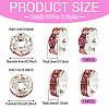 30Pcs 2 Colors Brass Rhinestone Spacer Beads RB-TA0001-29G-2
