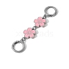 Flower Alloy Enamel Bag Extender Chains PW-WG02E6E-03-1