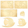 3 Sets 3 Style Fish Acrylic Mirror Wall Stickers DIY-CF0001-02A-1