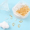 100Pcs 2 Colors Brass Leverback Earring Findings KK-YW0001-67-5