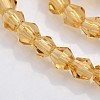 Bicone Glass Beads Strands EGLA-P016-3mm-08-3