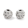 Brass Micro Pave Clear Cubic Zirconia Beads KK-P271-19P-1