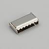 Zinc Alloy Ribbon Crimp Ends FIND-WH0126-13E-P-1