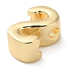 Rack Plating Brass Slide Charms KK-M254-15G-S-2