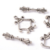 Tibetan Style Alloy Toggle Clasps X-LF5127Y-2