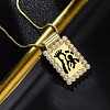 Brass Religion Pendant Necklaces NJEW-C071-06A-G-2