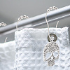 Iron Shower Curtain Rings for Bathroom HJEW-PH01661-02-5