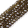 Electroplate Glass Beads Strands EGLA-A044-T4mm-A16-1