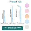 60Pcs 15 Styles PP Plastic Tweezers DIY-BBC0002-64-2