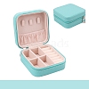 Square PU Leather Jewelry Set Box PAAG-PW0012-05A-1