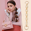 Unicraftale 2Pcs Alloy with Acrylic Oval Link Purse Strap Extenders FIND-UN0003-17-6