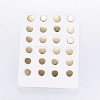 304 Stainless Steel Ear Studs EJEW-G189-70G-2