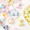 14Pcs 7 Colors Plating Acrylic Beads OACR-AN0001-01-4