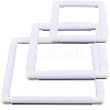 3 Stes 3 Styles Plastic Cross Stitch Embroidery Hoops DIY-CP0012-44C-1