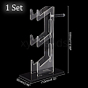 3-Tier Transparent Acrylic Game Controller Display Stand Holders ODIS-WH0002-09-2