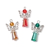3Pcs Glass Pendants PALLOY-JF03664-02-1