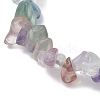 Natural Fluorite Chips Beads Stretch Bracelets BJEW-JB11245-04-4