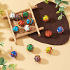 14Pcs 7 Colors Handmade Lampwork Bumpy Beads LAMP-TA0002-42-5