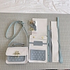 DIY Imitation Leather Flamingo Buckle Crossbody Lady Bag Making Kits PW-WG40888-07-1