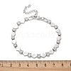 304 Stainless Steel Rhinestone Cup Chain Bracelets for Women BJEW-F488-26G-P-5