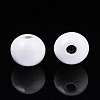 Spray Painted Round Natural Schima Wood Beads WOOD-A018-8mm-30-2