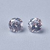 Cubic Zirconia Pointed Back Cabochons ZIRC-WH0001-B06-1