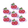 Printed Opaque Acrylic Beads OACR-N152-05-1