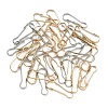 100Pcs 2 Colors Iron Keychain Clasp Findings IFIN-YW0003-38A-1