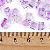 Spray Painted Glass Seed Beads SEED-A034-01J-4