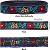 FINGERINSPIRE Embroidered Ethnic Style Cotton Ribbons SRIB-FG0001-04A-2