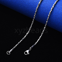 Non-Tarnish 304 Stainless Steel Coreana Chain Necklace NJEW-S420-006B-P