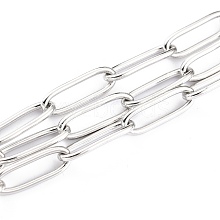 Tarnish Resistant 304 Stainless Steel Paperclip Chains CHS-H031-02P