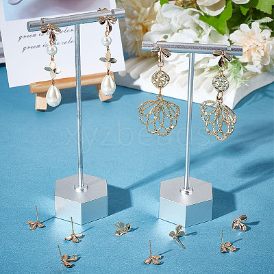 20Pcs Brass Stud Earring Findings KK-BBC0007-10-1
