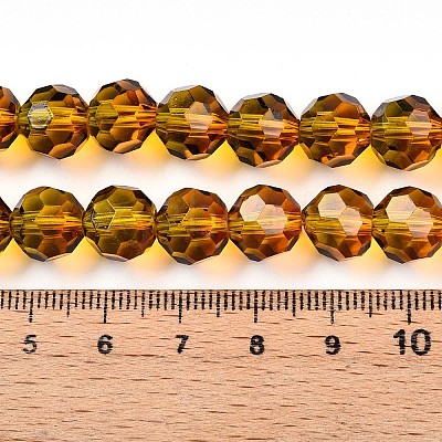 Baking Paint Transparent Glass Beads X1-DGLA-A035-T10mm-A05-1